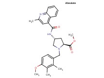 methyl (4R)-1-(4-methoxy-2,3-dimethylbenzyl)-4-{[(2-methyl-4-quinolinyl)carbonyl]amino}-L-prolinate
