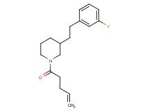 3-[2-(3-fluorophenyl)ethyl]-1-(4-pentenoyl)piperidine