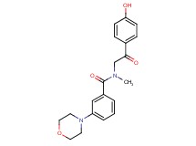 N-[2-(4-hydroxyphenyl)-2-oxoethyl]-N-methyl-3-morpholin-4-ylbenzamide