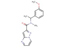 N-[1-(3-methoxyphenyl)ethyl]-N-methylpyrazolo[1,5-a]pyrimidine-2-carboxamide