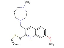 7-methoxy-3-[(4-methyl-1,4-diazepan-1-yl)methyl]-2-(2-thienyl)quinoline