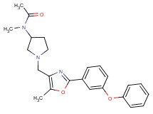 N-methyl-N-(1-{[5-methyl-2-(3-phenoxyphenyl)-1,3-oxazol-4-yl]methyl}pyrrolidin-3-yl)acetamide
