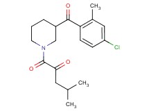 1-[3-(4-chloro-2-methylbenzoyl)-1-piperidinyl]-4-methyl-1-oxo-2-pentanone