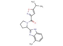 2-{1-[(5-isopropyl-3-isoxazolyl)carbonyl]-2-pyrrolidinyl}-4-methyl-1H-benzimidazole