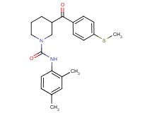 N-(2,4-dimethylphenyl)-3-[4-(methylthio)benzoyl]-1-piperidinecarboxamide