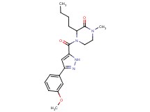3-butyl-4-{[3-(3-methoxyphenyl)-1H-pyrazol-5-yl]carbonyl}-1-methyl-2-piperazinone