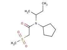 N-(sec-butyl)-N-cyclopentyl-2-(methylsulfonyl)acetamide