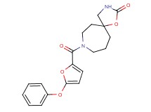 8-(5-phenoxy-2-furoyl)-1-oxa-3,8-diazaspiro[4.6]undecan-2-one