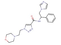 N-[2-(1H-imidazol-1-yl)-1-phenylethyl]-1-[2-(4-morpholinyl)ethyl]-1H-1,2,3-triazole-4-carboxamide