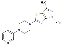 1,3-dimethyl-5-(4-pyridin-3-ylpiperazin-1-yl)-1H-pyrazolo[3,4-d][1,3]thiazole