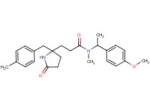 N-[1-(4-methoxyphenyl)ethyl]-N-methyl-3-[2-(4-methylbenzyl)-5-oxo-2-pyrrolidinyl]propanamide