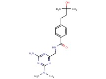 N-{[4-amino-6-(dimethylamino)-1,3,5-triazin-2-yl]methyl}-4-(3-hydroxy-3-methylbutyl)benzamide