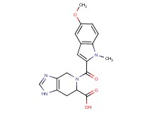 5-[(5-methoxy-1-methyl-1H-indol-2-yl)carbonyl]-4,5,6,7-tetrahydro-1H-imidazo[4,5-c]pyridine-6-carboxylic acid