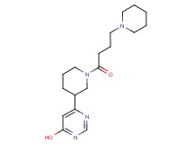 6-{1-[4-(1-piperidinyl)butanoyl]-3-piperidinyl}-4-pyrimidinol