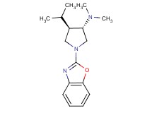 (3S*,4R*)-1-(1,3-benzoxazol-2-yl)-4-isopropyl-N,N-dimethylpyrrolidin-3-amine