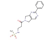 N-[3-oxo-3-(2-phenyl-5,7-dihydro-6H-pyrrolo[3,4-d]pyrimidin-6-yl)propyl]methanesulfonamide