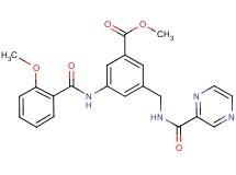 methyl 3-[(2-methoxybenzoyl)amino]-5-{[(2-pyrazinylcarbonyl)amino]methyl}benzoate