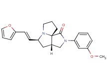(3aS*,5S*,9aS*)-5-[(E)-2-(2-furyl)vinyl]-2-(3-methoxyphenyl)hexahydro-7H-pyrrolo[3,4-g]pyrrolizin-1(2H)-one