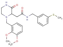 2-[1-(2,3-dimethoxybenzyl)-3-oxo-2-piperazinyl]-N-[3-(methylthio)benzyl]acetamide