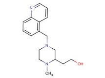 2-[1-methyl-4-(5-quinolinylmethyl)-2-piperazinyl]ethanol