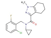 N-(2-chloro-6-fluorobenzyl)-N-cyclopropyl-1-methyl-4,5,6,7-tetrahydro-1H-indazole-3-carboxamide