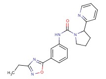 N-[3-(3-ethyl-1,2,4-oxadiazol-5-yl)phenyl]-2-pyridin-2-ylpyrrolidine-1-carboxamide