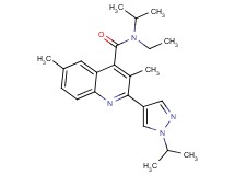 N-ethyl-N-isopropyl-2-(1-isopropyl-1H-pyrazol-4-yl)-3,6-dimethylquinoline-4-carboxamide