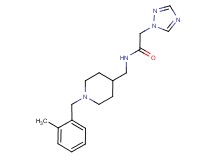 N-{[1-(2-methylbenzyl)piperidin-4-yl]methyl}-2-(1H-1,2,4-triazol-1-yl)acetamide