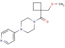 1-{[1-(methoxymethyl)cyclobutyl]carbonyl}-4-pyridin-4-ylpiperazine