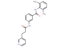 N-(2,6-dimethylphenyl)-3-[(3-pyridin-3-ylpropanoyl)amino]benzamide