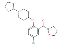 4-[4-chloro-2-(2-isoxazolidinylcarbonyl)phenoxy]-1-cyclopentylpiperidine