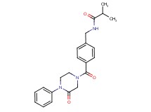 2-methyl-N-{4-[(3-oxo-4-phenyl-1-piperazinyl)carbonyl]benzyl}propanamide