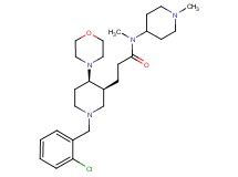 3-[(3S*,4R*)-1-(2-chlorobenzyl)-4-(4-morpholinyl)-3-piperidinyl]-N-methyl-N-(1-methyl-4-piperidinyl)propanamide