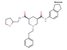 (3R,5S)-N-(2,3-dihydro-1H-inden-5-yl)-1-(2-phenylethyl)-N'-(tetrahydro-2-furanylmethyl)-3,5-piperidinedicarboxamide