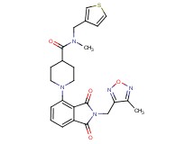 N-methyl-1-{2-[(4-methyl-1,2,5-oxadiazol-3-yl)methyl]-1,3-dioxo-2,3-dihydro-1H-isoindol-4-yl}-N-(3-thienylmethyl)-4-piperidinecarboxamide