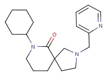 7-cyclohexyl-2-(pyridin-2-ylmethyl)-2,7-diazaspiro[4.5]decan-6-one