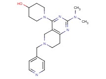 1-[2-(dimethylamino)-6-(4-pyridinylmethyl)-5,6,7,8-tetrahydropyrido[4,3-d]pyrimidin-4-yl]-4-piperidinol