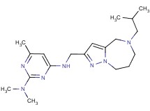 N~4~-[(5-isobutyl-5,6,7,8-tetrahydro-4H-pyrazolo[1,5-a][1,4]diazepin-2-yl)methyl]-N~2~,N~2~,6-trimethylpyrimidine-2,4-diamine