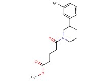 methyl 5-[3-(3-methylphenyl)-1-piperidinyl]-5-oxopentanoate