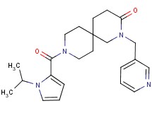 9-[(1-isopropyl-1H-pyrrol-2-yl)carbonyl]-2-(pyridin-3-ylmethyl)-2,9-diazaspiro[5.5]undecan-3-one