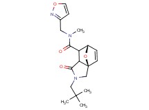 (3aR*,6S*)-2-(2,2-dimethylpropyl)-N-(isoxazol-3-ylmethyl)-N-methyl-1-oxo-1,2,3,6,7,7a-hexahydro-3a,6-epoxyisoindole-7-carboxamide