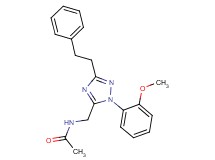 N-{[1-(2-methoxyphenyl)-3-(2-phenylethyl)-1H-1,2,4-triazol-5-yl]methyl}acetamide