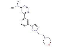 N,N-dimethyl-6-(3-{1-[2-(4-morpholinyl)ethyl]-1H-pyrazol-3-yl}phenyl)-4-pyrimidinamine