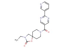 3-ethyl-8-[(2-pyridin-3-ylpyrimidin-5-yl)carbonyl]-1-oxa-3,8-diazaspiro[4.5]decan-2-one