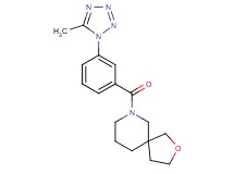 7-[3-(5-methyl-1H-tetrazol-1-yl)benzoyl]-2-oxa-7-azaspiro[4.5]decane