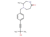 1-[4-(3-hydroxy-3-methylbut-1-yn-1-yl)benzyl]-2-methyl-1,4-diazepan-5-one