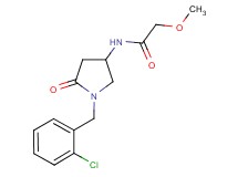 N-[1-(2-chlorobenzyl)-5-oxo-3-pyrrolidinyl]-2-methoxyacetamide