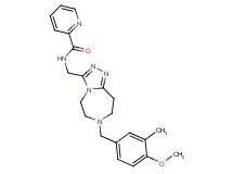 N-{[7-(4-methoxy-3-methylbenzyl)-6,7,8,9-tetrahydro-5H-[1,2,4]triazolo[4,3-d][1,4]diazepin-3-yl]methyl}-2-pyridinecarboxamide