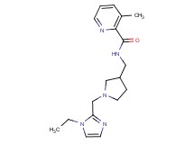 N-({1-[(1-ethyl-1H-imidazol-2-yl)methyl]pyrrolidin-3-yl}methyl)-3-methylpyridine-2-carboxamide