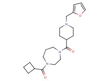 1-(cyclobutylcarbonyl)-4-{[1-(2-furylmethyl)-4-piperidinyl]carbonyl}-1,4-diazepane